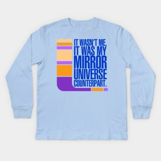 Mirror Universe Counterpart Kids Long Sleeve T-Shirt